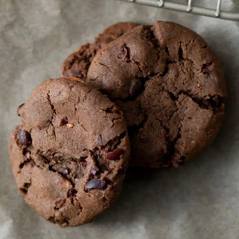 Dark Chocolate Cacao Nibs Cookies