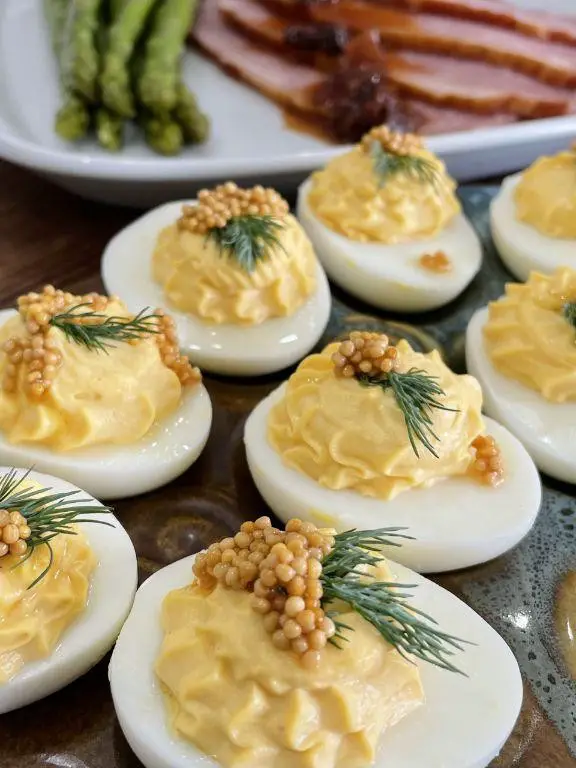 Deviled Eggs with a Hint of Mustard