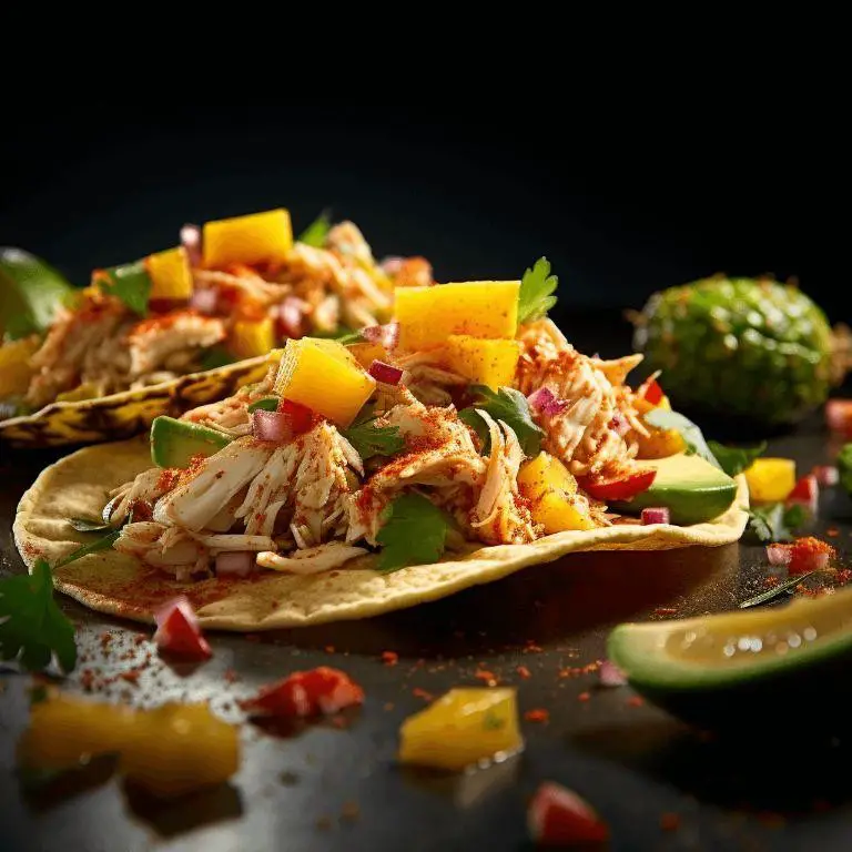 Dungeness Crab Tacos with Mango Salsa