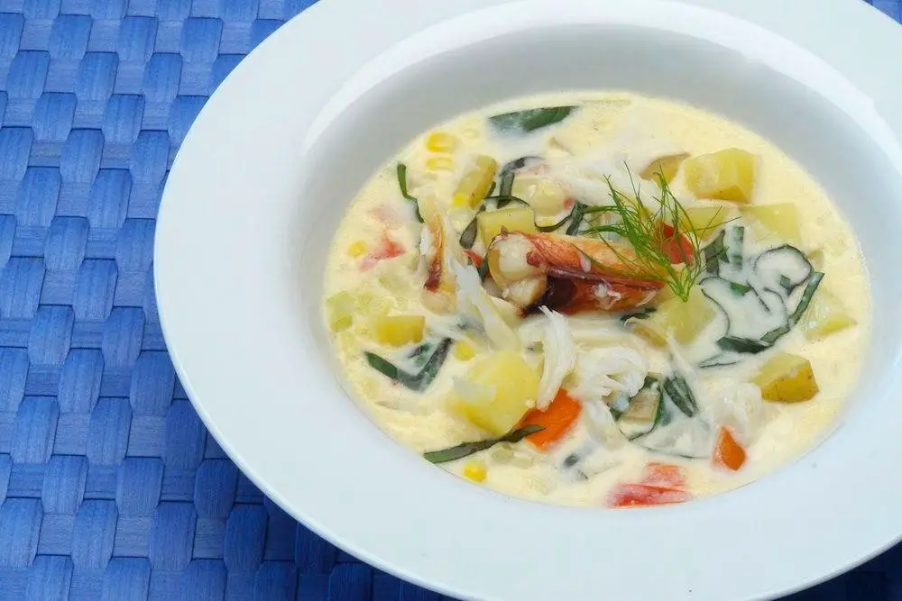 Dungeness Crab and Corn Chowder