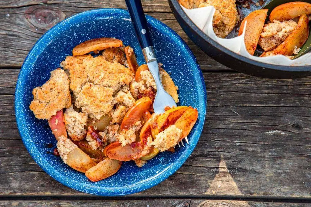 Dutch Oven Apple Cobbler