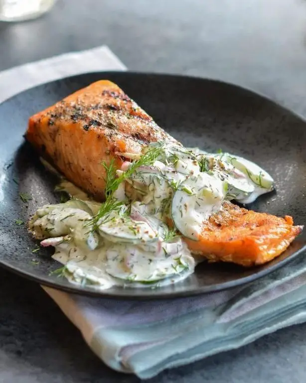 Easy Grilled Salmon with Dill