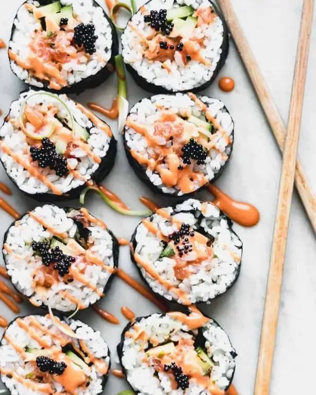 Easy Pink Salmon Sushi Rolls