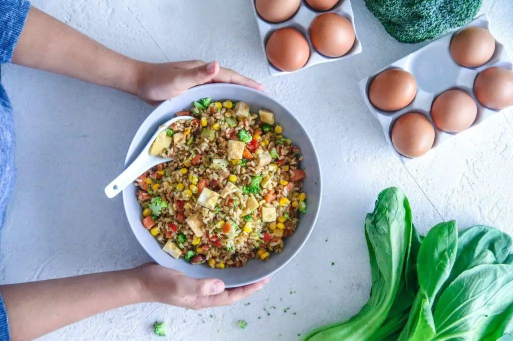 Egg Fried Rice with Hidden Veggies