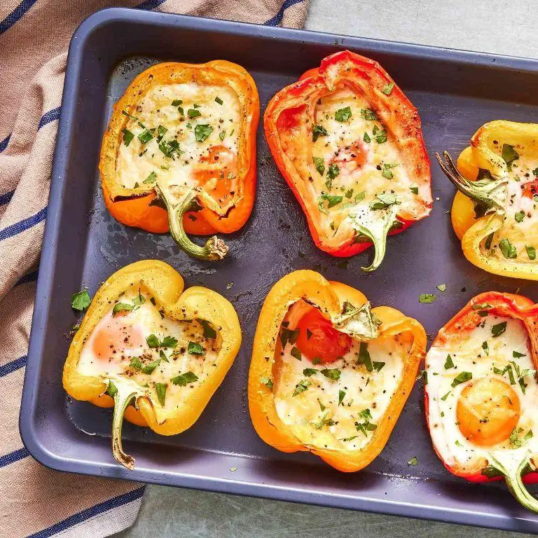 Egg and Cheese Stuffed Peppers