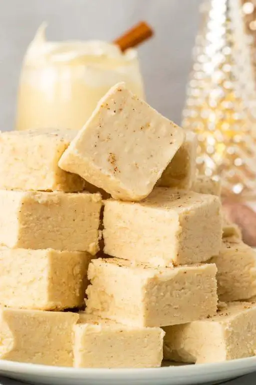 Eggnog Christmas Fudge