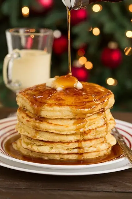 Eggnog Pancakes