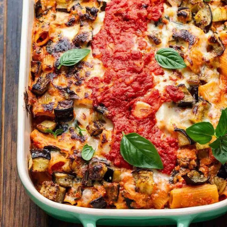 Eggplant and Egg Pasta Bake