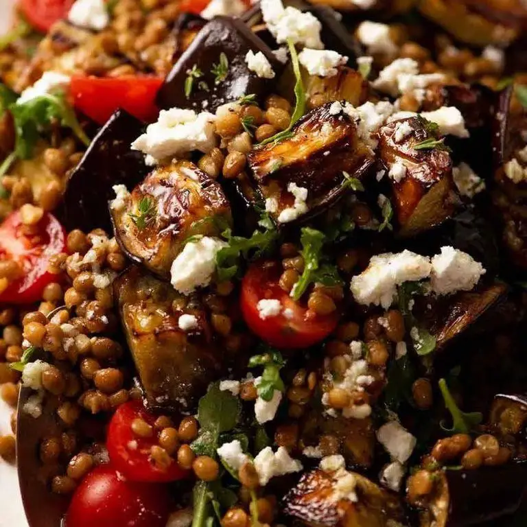 Eggplant and Lentil Salad