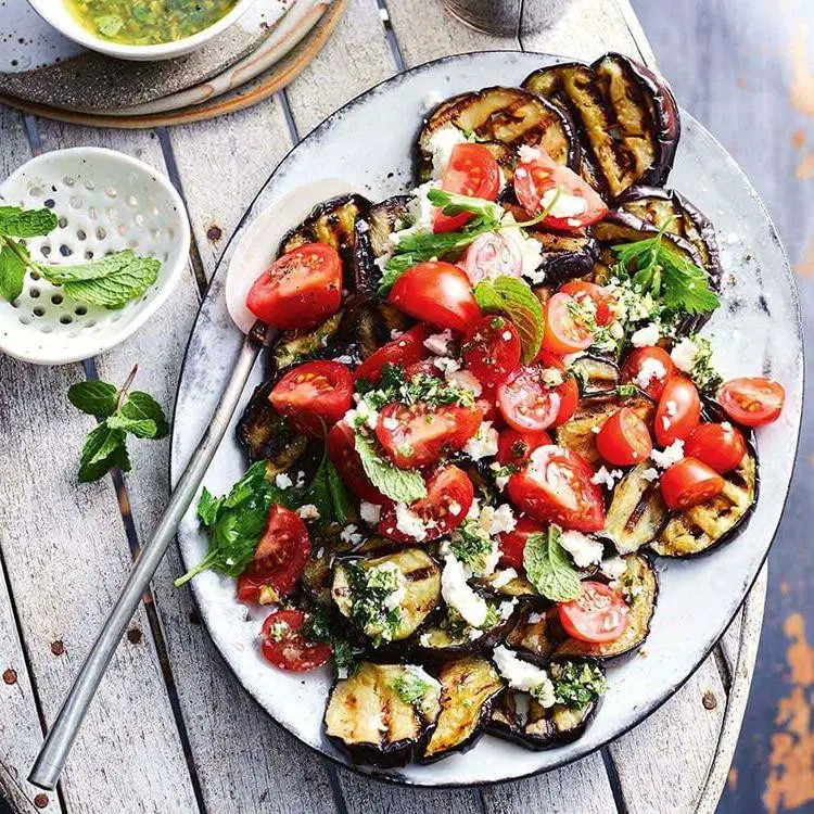 Eggplant and Tomato Salad