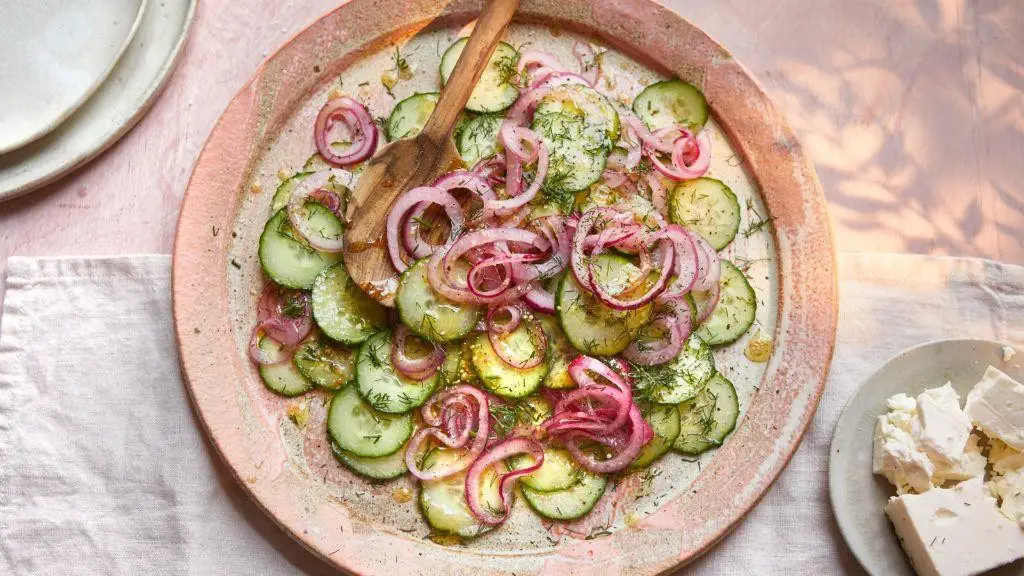 Elderflower and Cucumber Salad