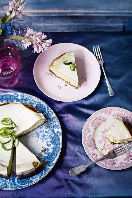 Elderflower and Lime Cheesecake