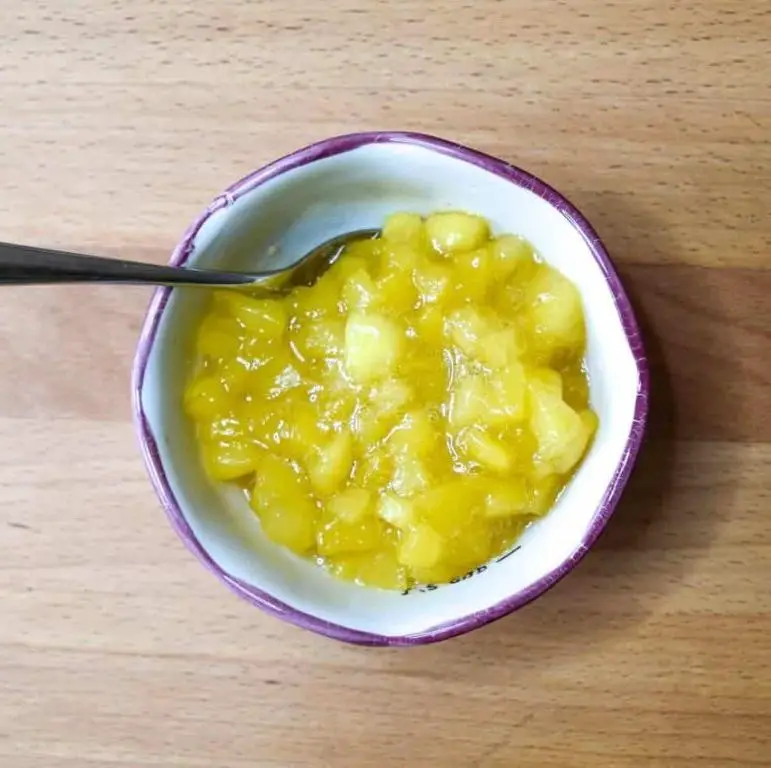 Elderflower and Peach Compote
