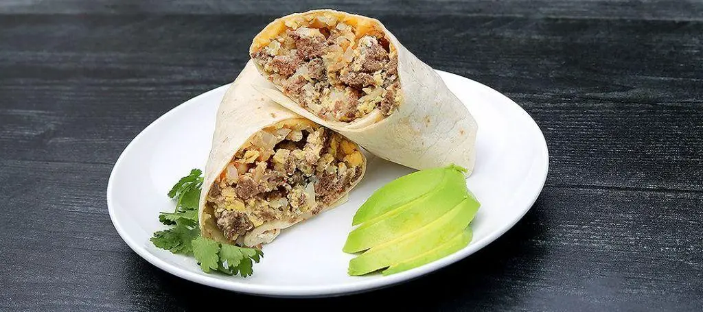 Elk Sausage Breakfast Burritos