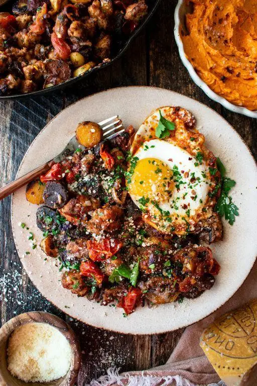 Elk Sausage and Potato Hash