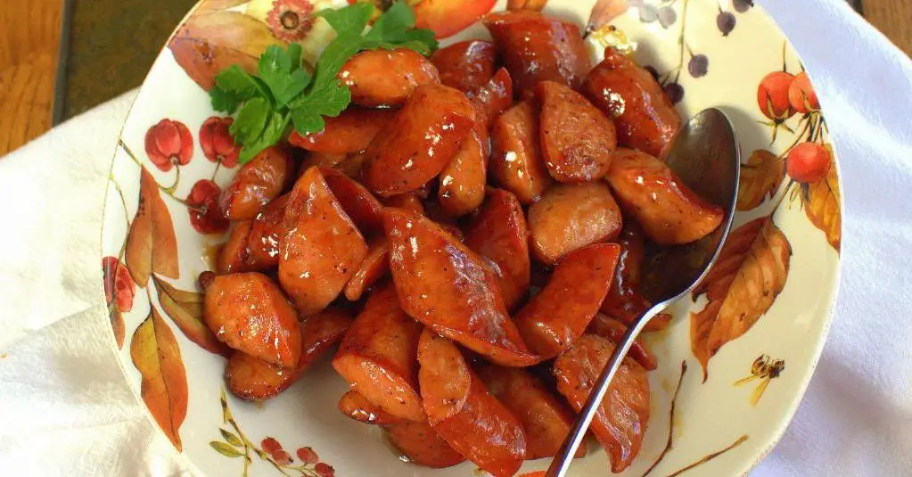Elk Sausage with Honey Mustard Glaze