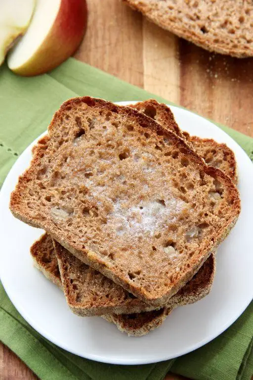 English Muffin Apple Cinnamon Toast