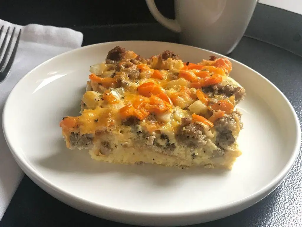 English Muffin Sausage Breakfast Casserole