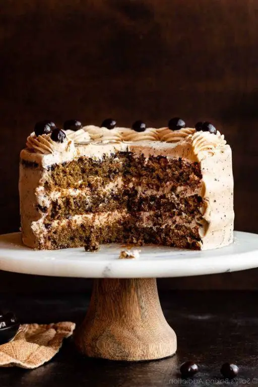 Espresso Chocolate Chip Birthday Cake