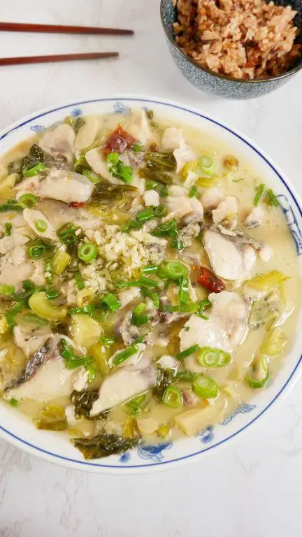 Fish with Pickled Mustard Greens