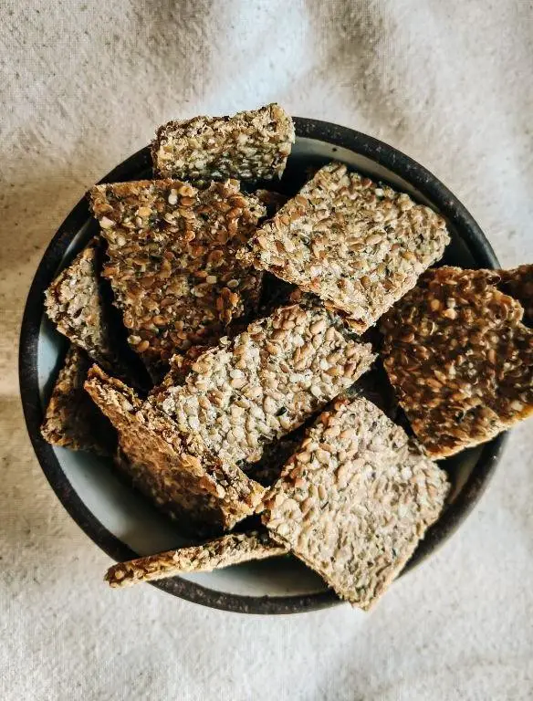 Flax Meal Crackers with Herbs