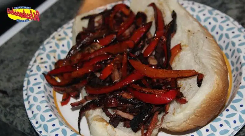Fried Bologna with Onions and Peppers
