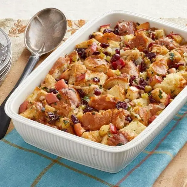 Gala Apple and Cranberry Stuffing