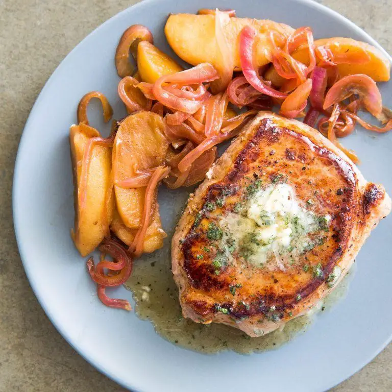 Gala Apple and Pork Chops with Sage