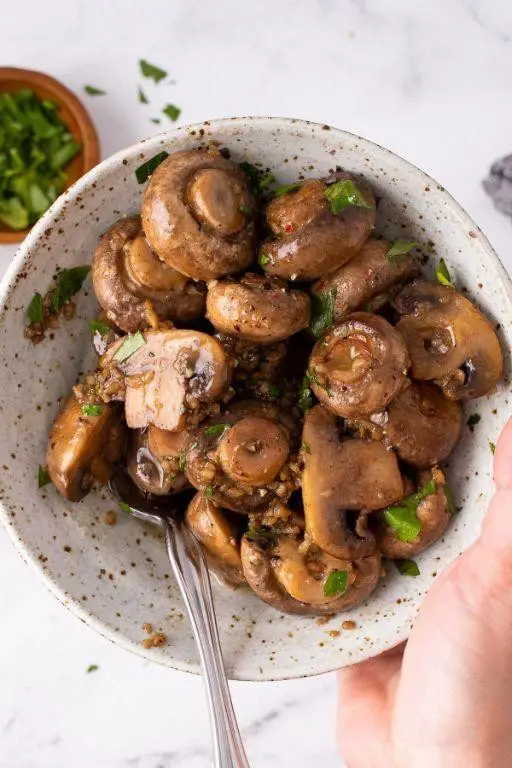 Garlic Butter Baby Bella Mushrooms