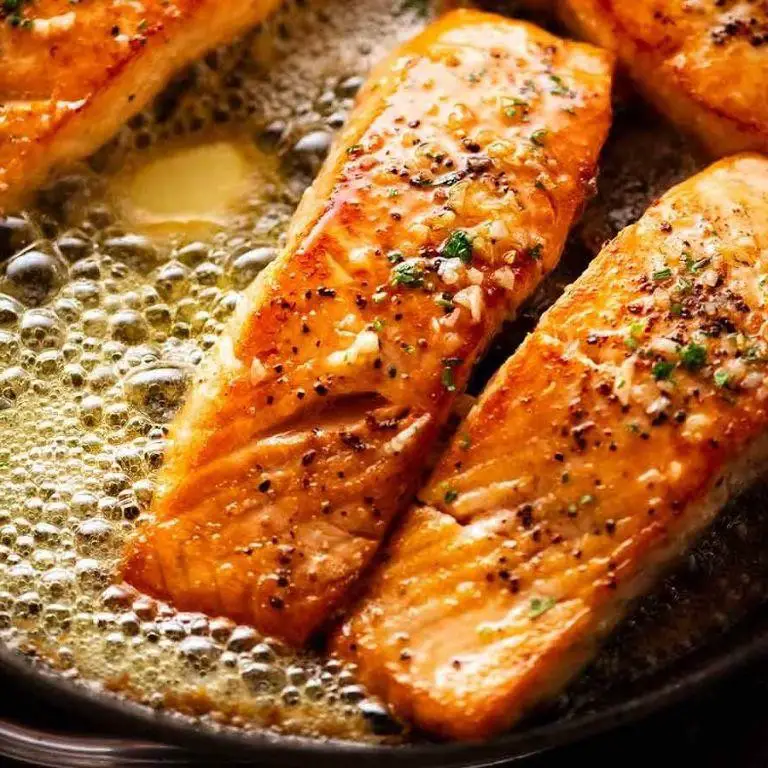 Garlic Butter Crusted Salmon