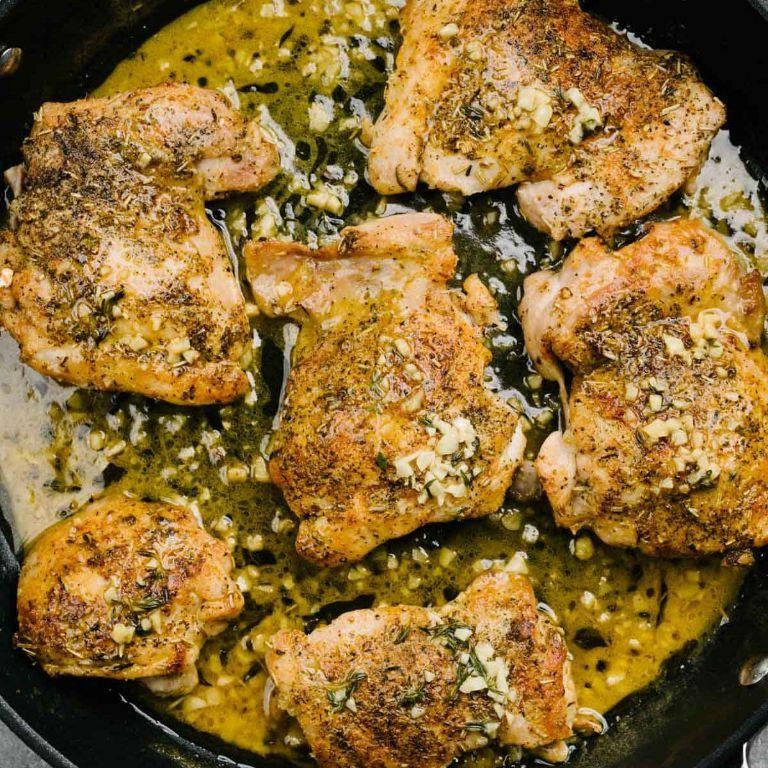 Garlic Butter Shredded Chicken Thigh