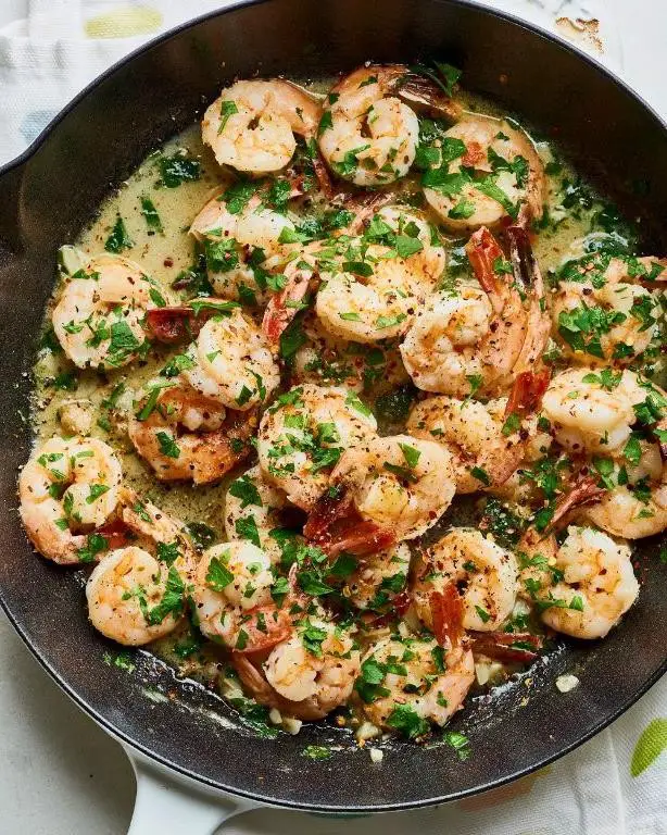 Garlic Butter Shrimp Jamaican Patty