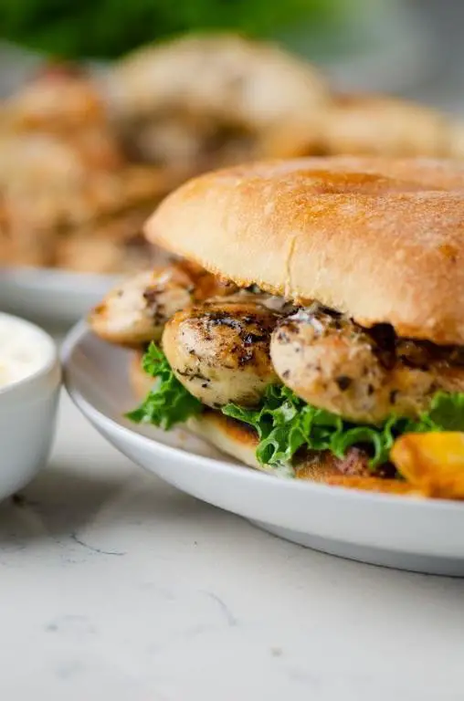 Garlic Herb Chicken Cutlet Sandwich