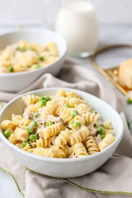 Garlic Parmesan Tuna Noodle Casserole