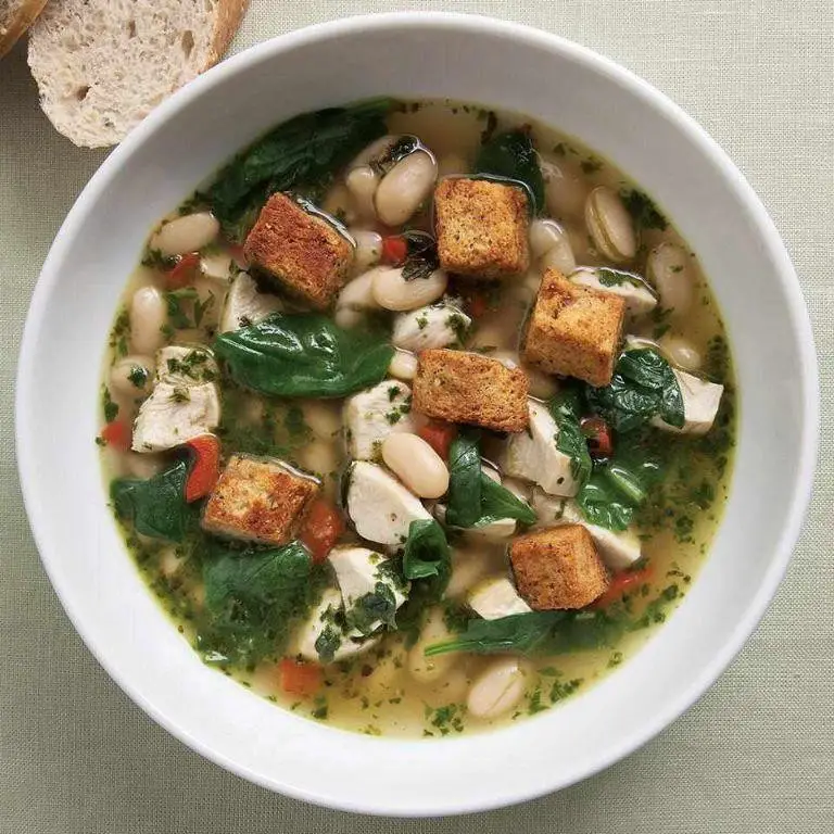 Gentle Chicken and Spinach Soup