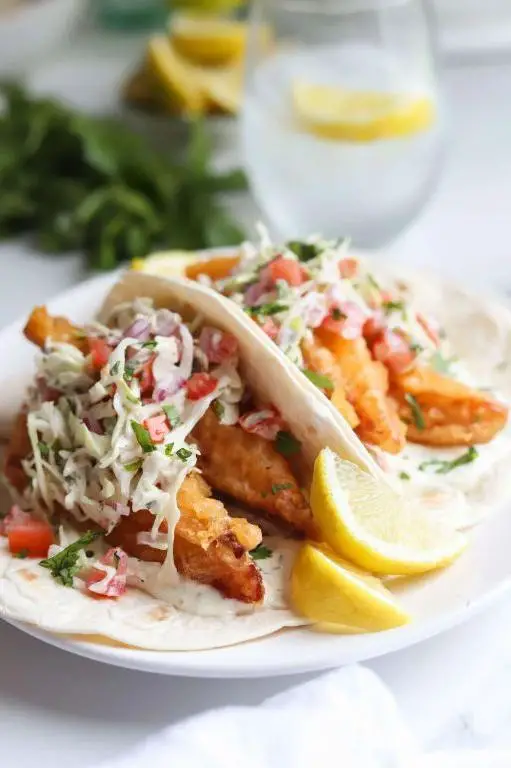 Golden Crispy Fish Tacos