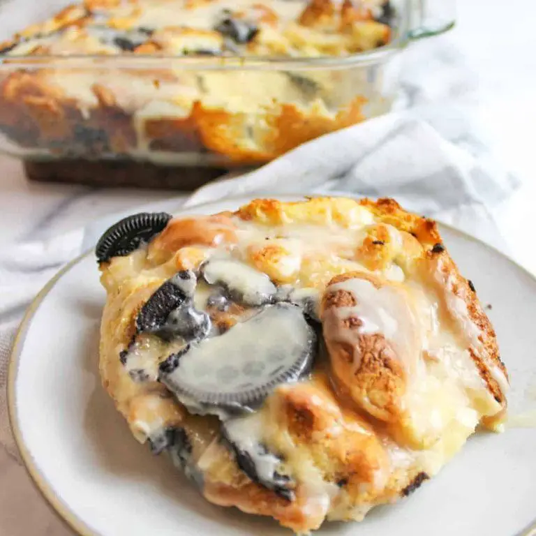 Golden Oreo Bread Pudding