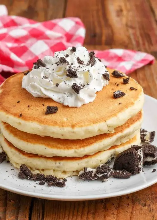 Golden Oreo Pancakes