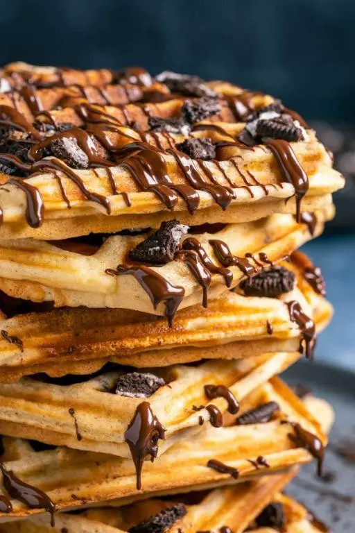 Golden Oreo Waffles