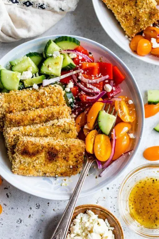 Greek Style Tofu Salad