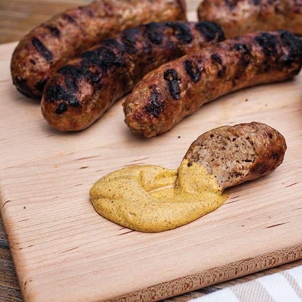 Grilled Andouille Sausage with Creole Mustard