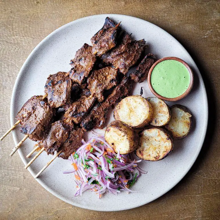 Grilled Beef Heart Skewers