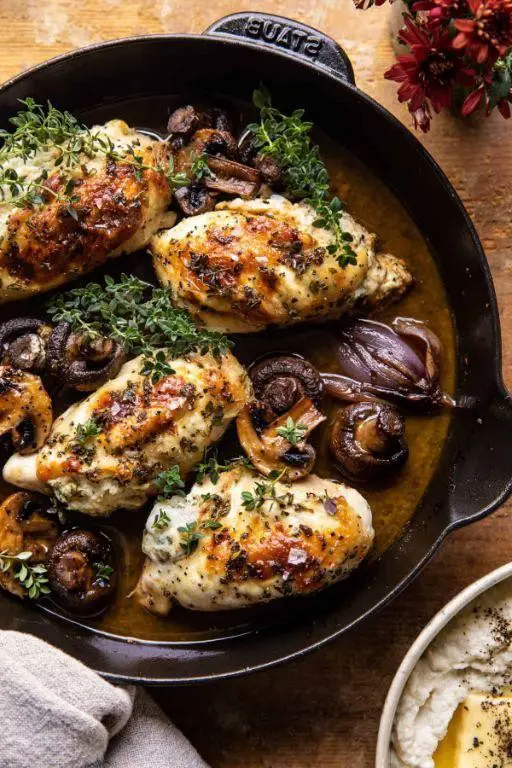Grilled Chicken with Ricotta and Herb Sauce