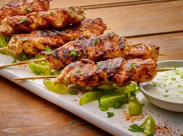 Grilled Jerk Chicken Skewers