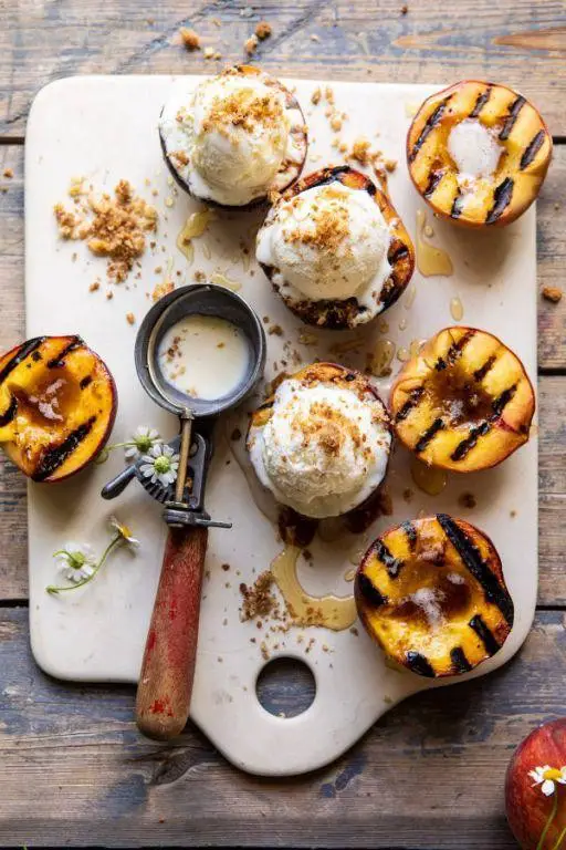 Grilled Peach Dessert