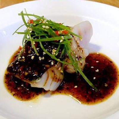 Grilled Sea Bass with Black Bean Sauce