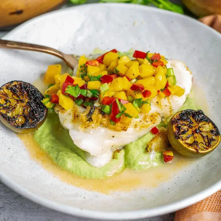 Grilled Sea Bass with Mango Salsa