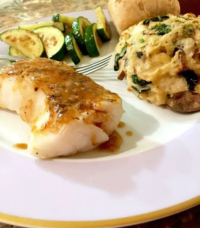 Grilled Sea Bass with Orange Glaze