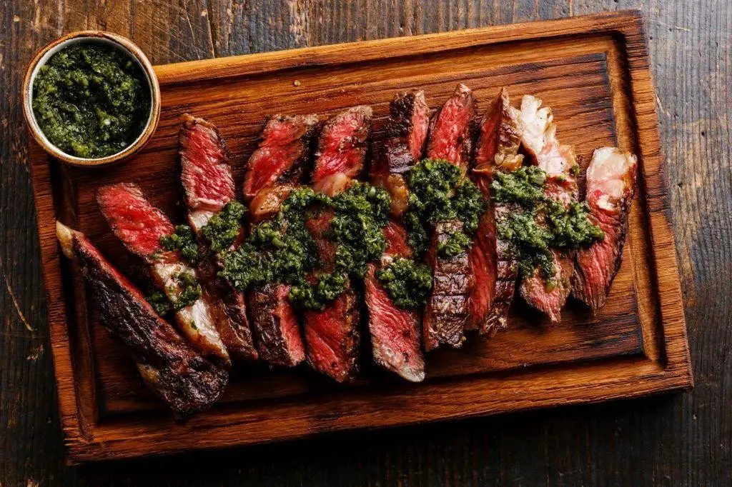 Grilled Sirloin Steak with Chimichurri