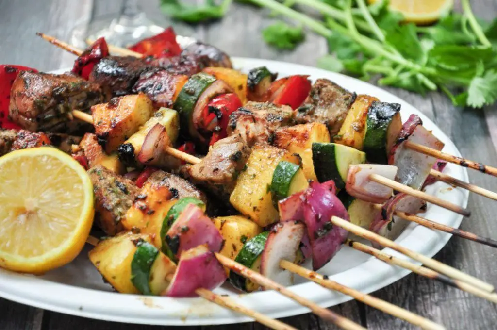 Grilled Tuna Skewers with Pineapple